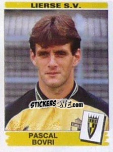 Sticker Pascal Bovri - Football Belgium 1995-1996 n. 208 - Panini