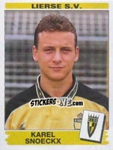 Figurina Karel Snoeckx - Football Belgium 1995-1996 - Panini
