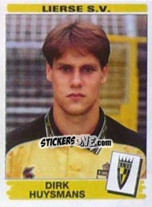 Figurina Dirk Huysmans - Football Belgium 1995-1996 - Panini