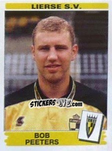 Sticker Bob Peeters - Football Belgium 1995-1996 - Panini