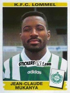 Sticker Jean-Claude Mukanya - Football Belgium 1995-1996 - Panini