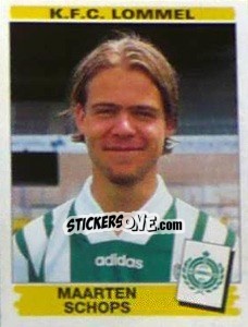 Sticker Maarten Schops - Football Belgium 1995-1996 n. 223 - Panini