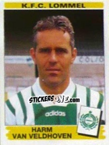 Sticker Harm van Veldhoven - Football Belgium 1995-1996 - Panini