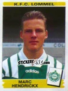 Sticker Marc Hendrickx - Football Belgium 1995-1996 - Panini