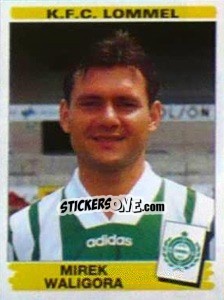 Sticker Mirek Waligora - Football Belgium 1995-1996 - Panini
