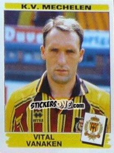Sticker Vital Vanaken - Football Belgium 1995-1996 n. 242 - Panini