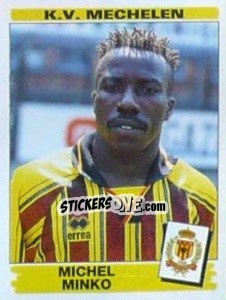 Cromo Michel Minko - Football Belgium 1995-1996 - Panini