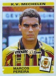 Figurina Marcos Pereira - Football Belgium 1995-1996 - Panini