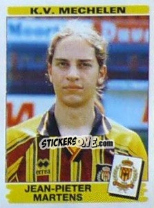 Sticker Jean-Pieter Martens - Football Belgium 1995-1996 n. 253 - Panini