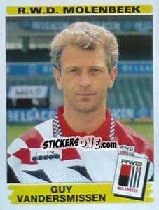 Sticker Guy Vandersmissen - Football Belgium 1995-1996 - Panini