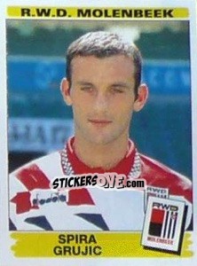 Figurina Spira Grujic - Football Belgium 1995-1996 - Panini