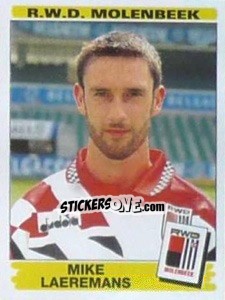 Figurina Mike Laeremans - Football Belgium 1995-1996 - Panini