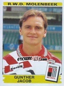 Sticker Gunther Jacob - Football Belgium 1995-1996 - Panini