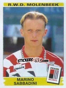Sticker Marino Sabbadini - Football Belgium 1995-1996 - Panini