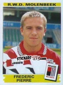 Sticker Frederic Pierre - Football Belgium 1995-1996 - Panini