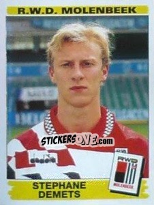 Sticker Stephane Demets - Football Belgium 1995-1996 n. 269 - Panini