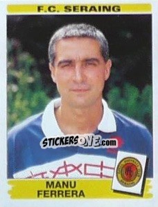 Sticker Manu Ferrera - Football Belgium 1995-1996 n. 274 - Panini