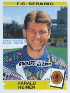 Figurina Harald Heinen - Football Belgium 1995-1996 - Panini