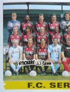 Sticker Elftal / Equipe - Football Belgium 1995-1996 - Panini