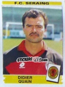 Figurina Didier Quain - Football Belgium 1995-1996 - Panini