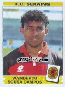 Sticker Wamberto Sousa Campos - Football Belgium 1995-1996 - Panini