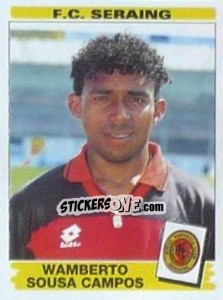 Figurina Wamberto Sousa Campos - Football Belgium 1995-1996 - Panini