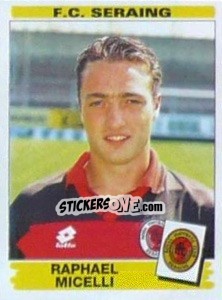 Sticker Raphael Micelli - Football Belgium 1995-1996 n. 287 - Panini