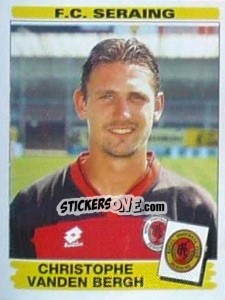 Sticker Christophe Vanden Bergh - Football Belgium 1995-1996 - Panini