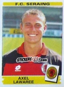 Sticker Axel Lawaree - Football Belgium 1995-1996 - Panini
