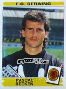 Sticker Pascal Beeken - Football Belgium 1995-1996 - Panini