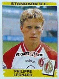Sticker Philippe Leonard - Football Belgium 1995-1996 - Panini