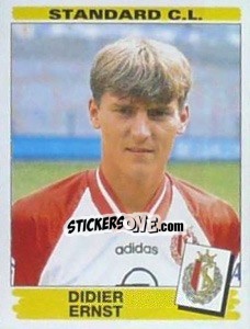 Sticker Didier Ernst - Football Belgium 1995-1996 - Panini