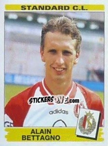 Sticker Alain Bettagno - Football Belgium 1995-1996 - Panini