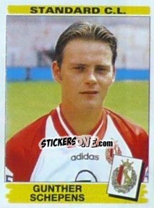 Sticker Gunther Schepens - Football Belgium 1995-1996 - Panini