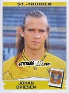 Sticker Johan Driesen - Football Belgium 1995-1996 - Panini