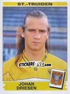 Sticker Johan Driesen - Football Belgium 1995-1996 n. 323 - Panini