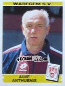 Sticker Aime Anthuenis - Football Belgium 1995-1996 n. 331 - Panini