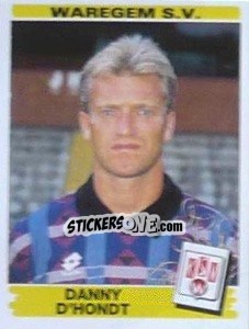 Sticker Danny D'Hondt - Football Belgium 1995-1996 - Panini