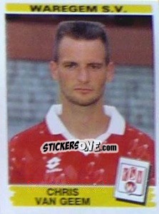 Sticker Chris van Geem - Football Belgium 1995-1996 - Panini