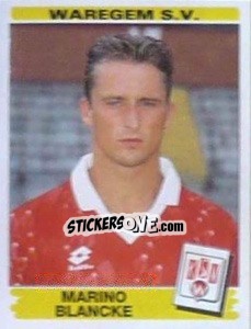 Sticker Marino Blancke - Football Belgium 1995-1996 - Panini