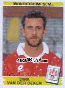 Figurina Dirk van der Beken - Football Belgium 1995-1996 n. 340 - Panini