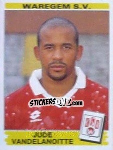 Sticker Jude Vandelanoitte - Football Belgium 1995-1996 - Panini