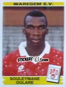 Figurina Souleymane Oulare - Football Belgium 1995-1996 - Panini