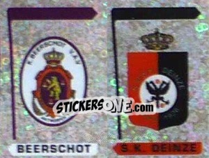 Sticker Beerschoot - S.K. Deinze  (Embleem-Armoiries) - Football Belgium 1995-1996 n. 349 - Panini
