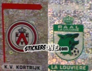 Sticker K.V. Kortrijk - La Louviere  (Embleem-Armoiries)