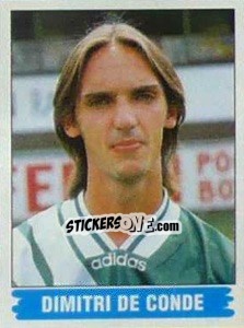 Sticker Dimitri De Conde - Football Belgium 1995-1996 - Panini