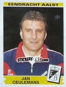 Sticker Jan Ceulemans - Football Belgium 1995-1996 n. 8 - Panini