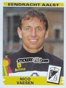 Figurina Nico Vaesen - Football Belgium 1995-1996 n. 9 - Panini