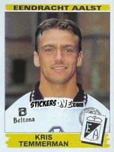 Sticker Kris Temmerman - Football Belgium 1995-1996 - Panini