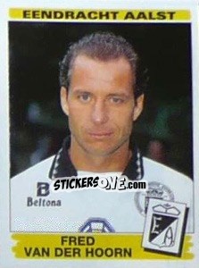 Sticker Fred van der Hoorn - Football Belgium 1995-1996 - Panini